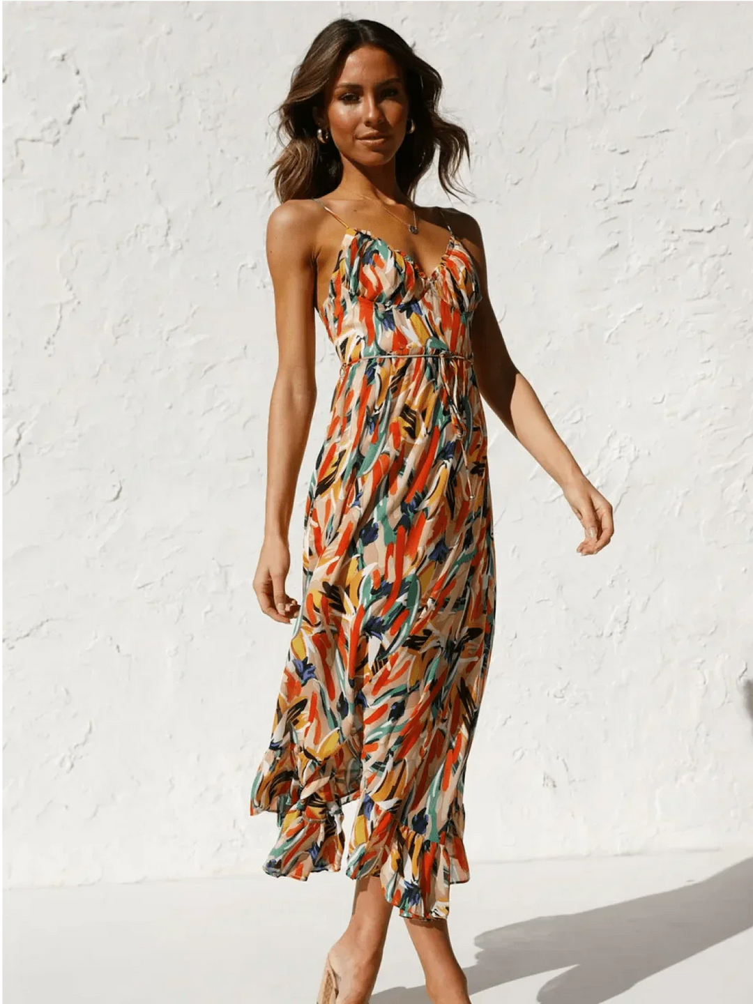 Vera™ - Colorful Midi Dress